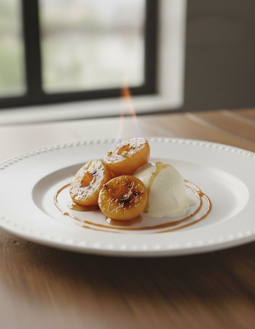 Dessert à la nèfle caramélisée
